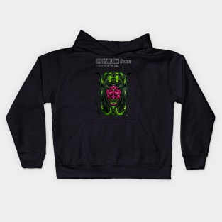 HANNYA DEVIL MASK AT THE GATES Kids Hoodie